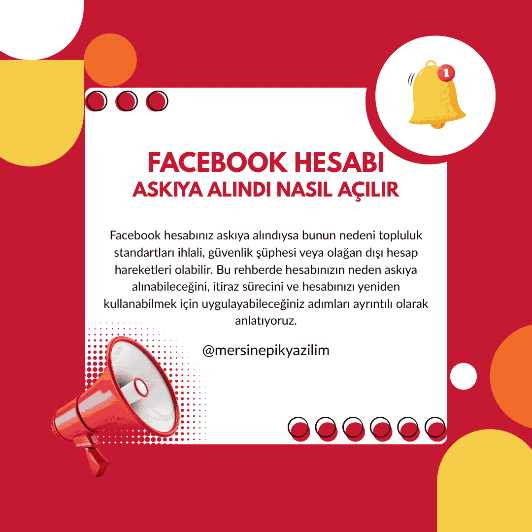 Facebook Hesabı Askıya Alındı Nasıl Açılır? (2026)