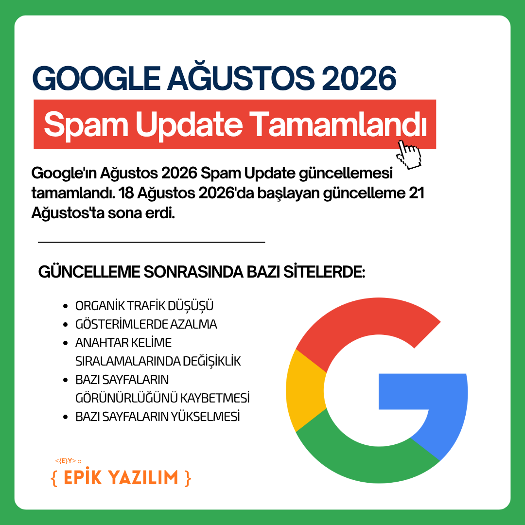 Google Ağustos 2026 Spam Update Tamamlandı