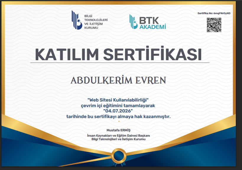 Web Sitesi Kullanılabilirliğ