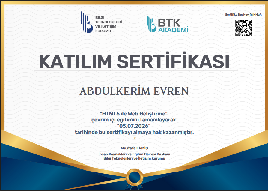 HTML5 ile Web Geliştirme