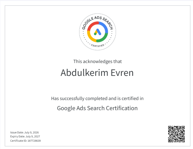 Google Ads Search Certification