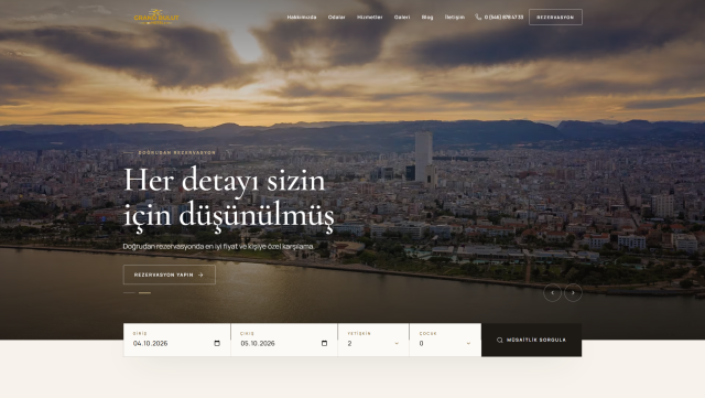 Epik Otel – Otel Web Sitesi ve Otel Yönetim Sistemi